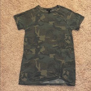 Camo t-shirt dress